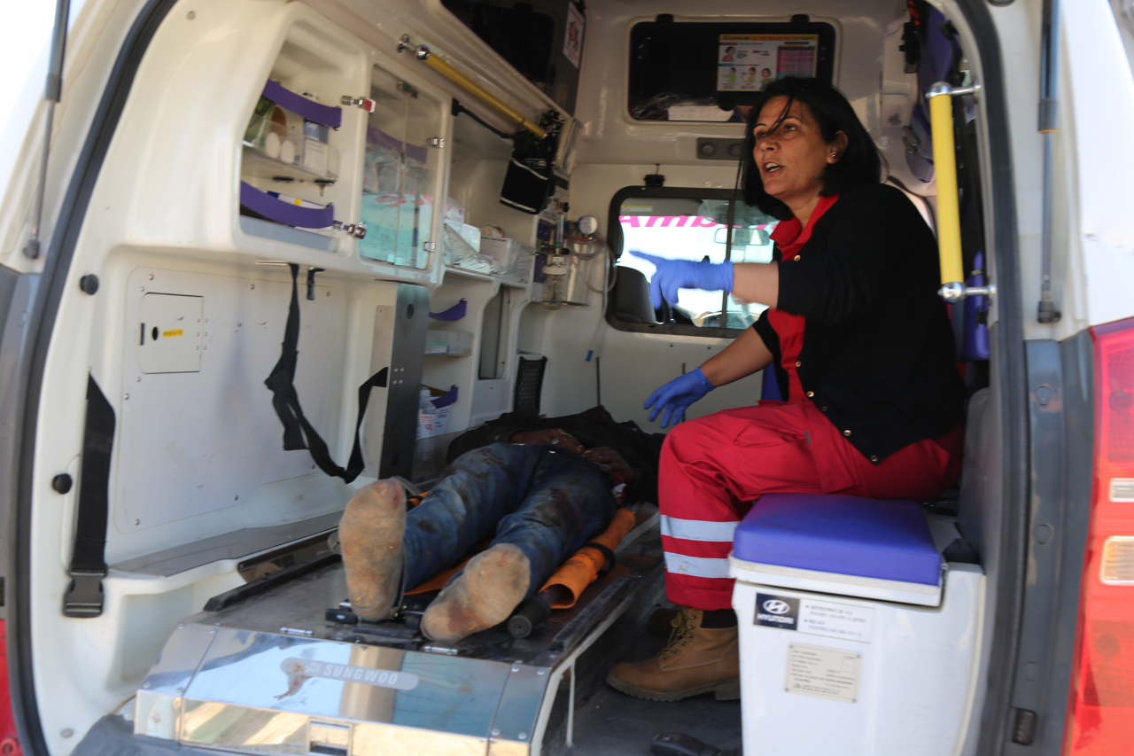 Noteinsatz des Kurdischen Roten Halbmondes